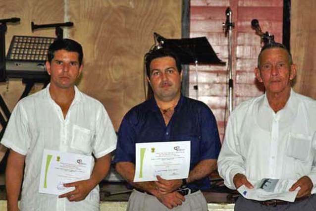 Giovanni Rodríguez L., Luis Fernando Salas F., Mario Granados C